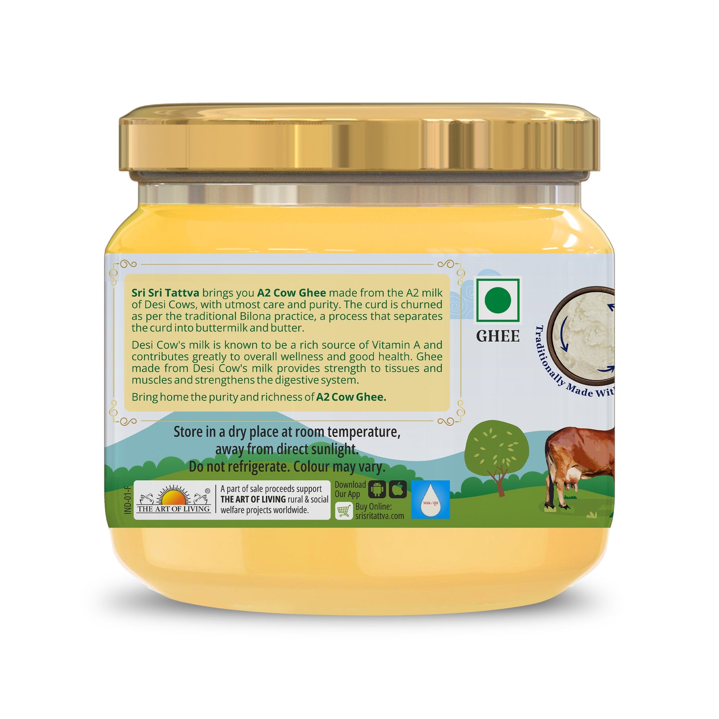 A2 Cow Ghee, 250ml