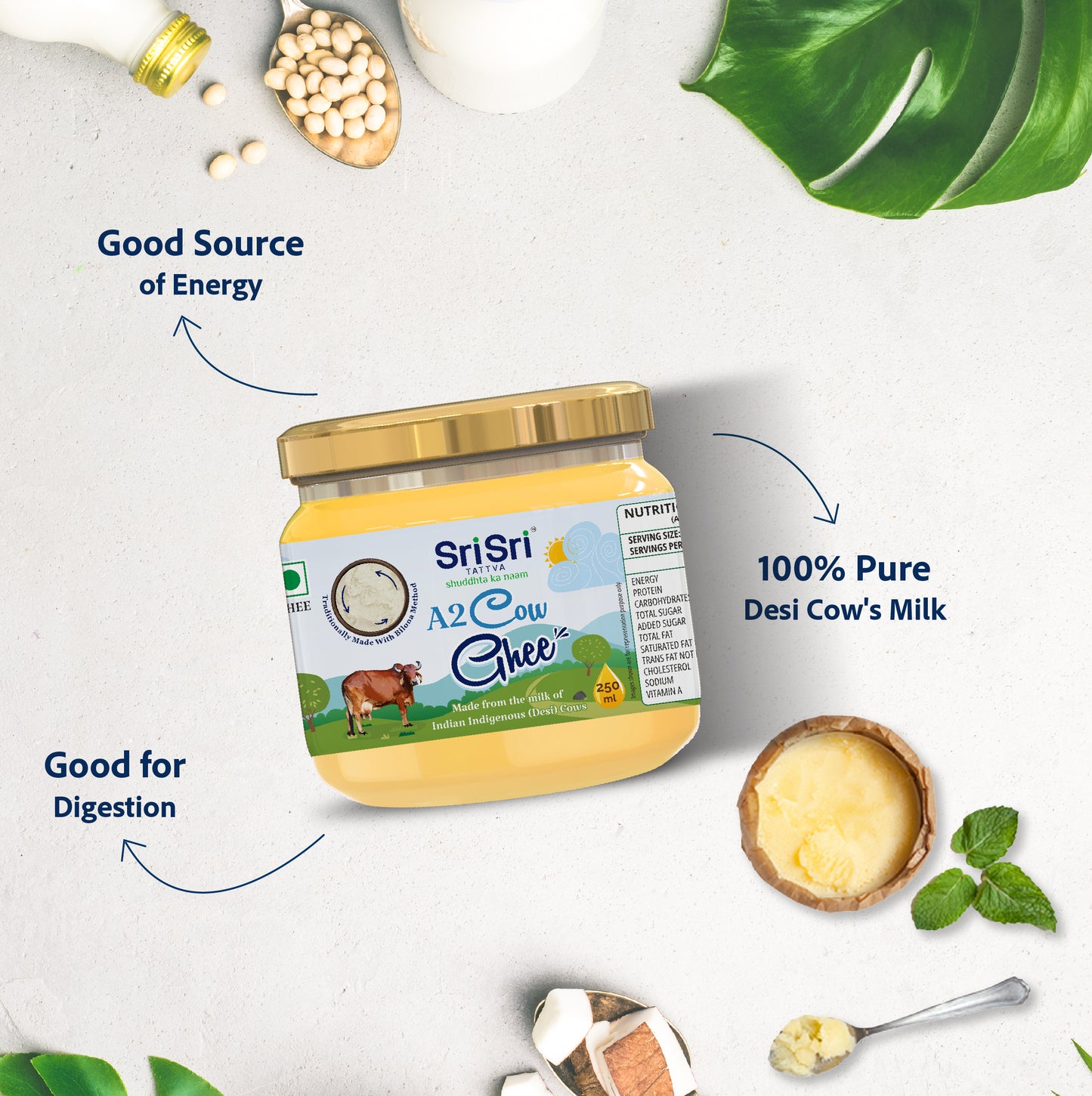 A2 Cow Ghee, 250 ml