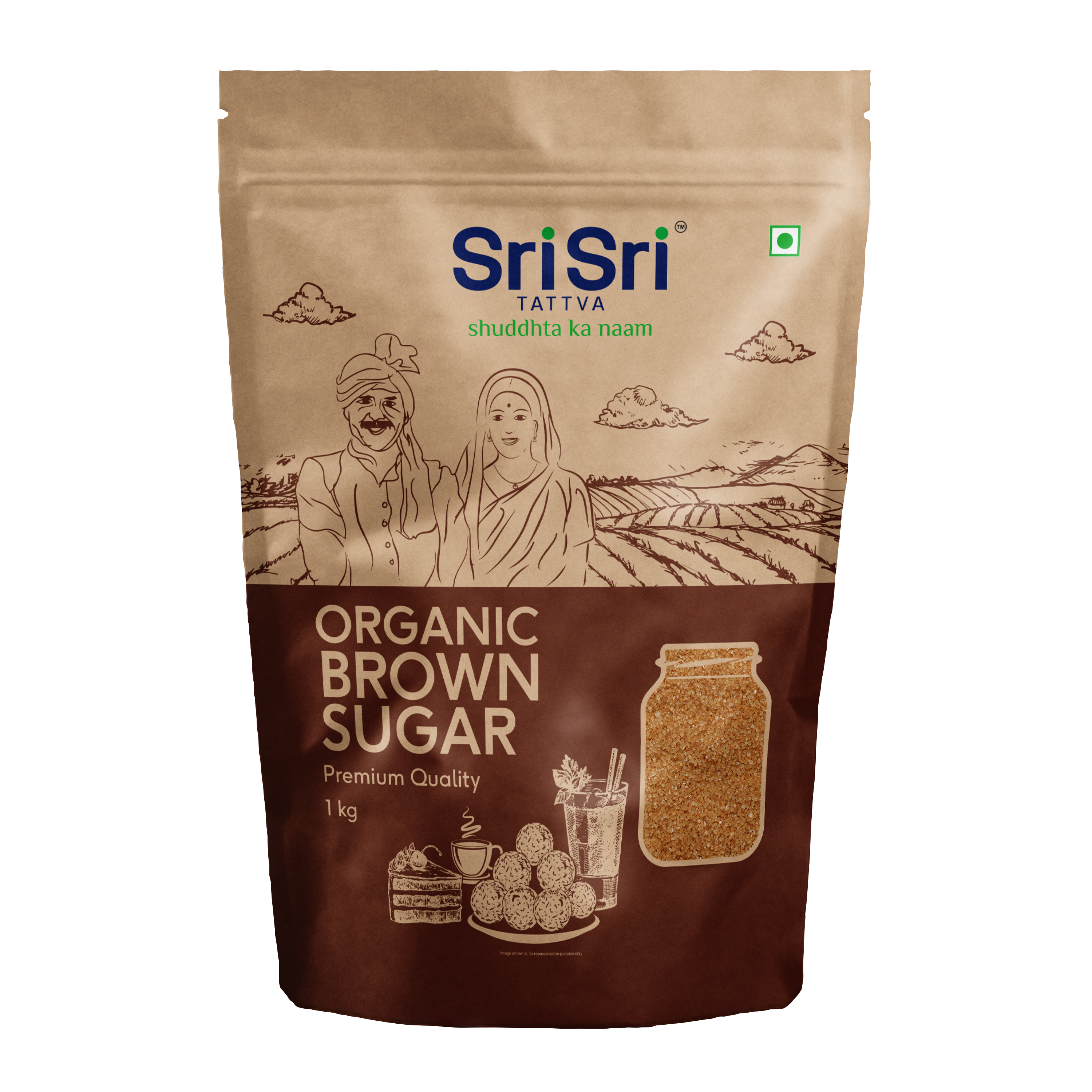Organic Brown Sugar, 1 kg