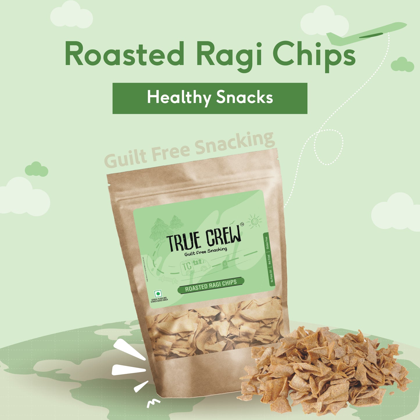 TRUE CREW - Ragi Chips 125g