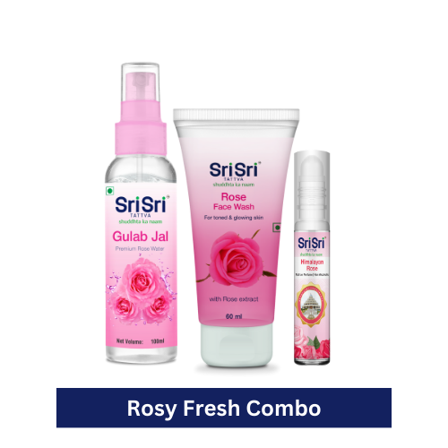 Rosy Fresh Combo (Rose Face Wash, Rose Water & Rose Roll On)