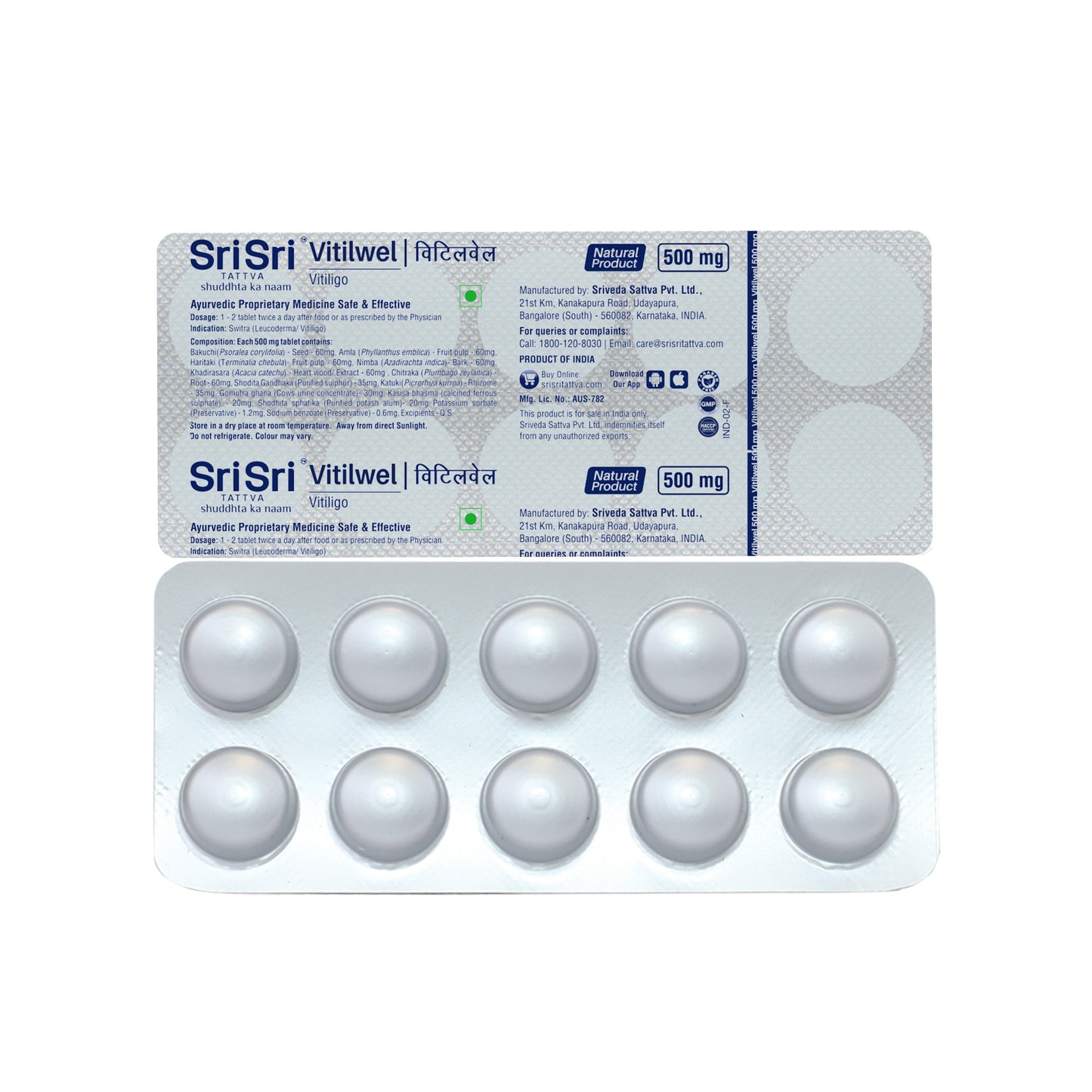 Vitilwel - Vitiligo, 500 mg