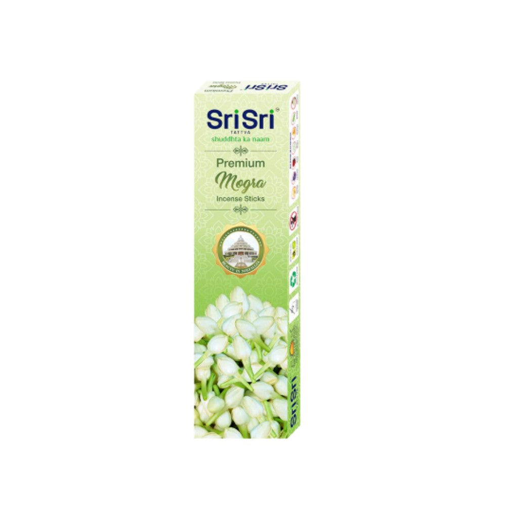 Premium Mogra Incense Sticks, 100g - Sri Sri Tattva