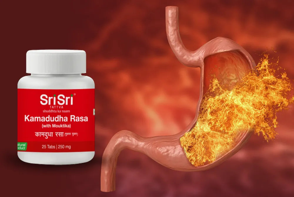  Kamadudha Rasa tablets for gastritis and hyperacidity relief naturally