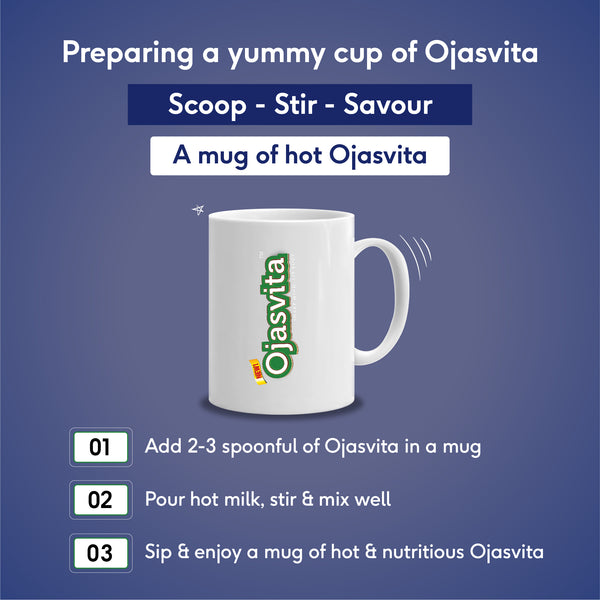 ChocoMalt Ojasvita - Sharp Mind & Fit Body | Health Drink | 1kg, Pet Jar