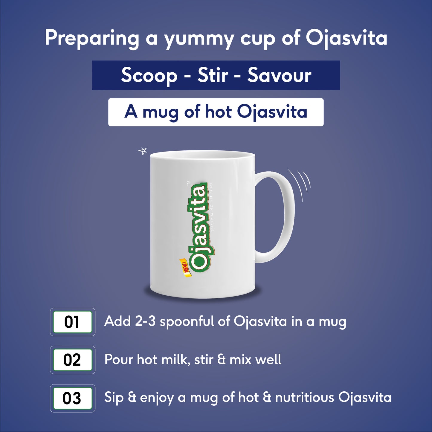 ChocoMalt Ojasvita - Sharp Mind & Fit Body |  Herbal Drink | 500 g, Pet Jar