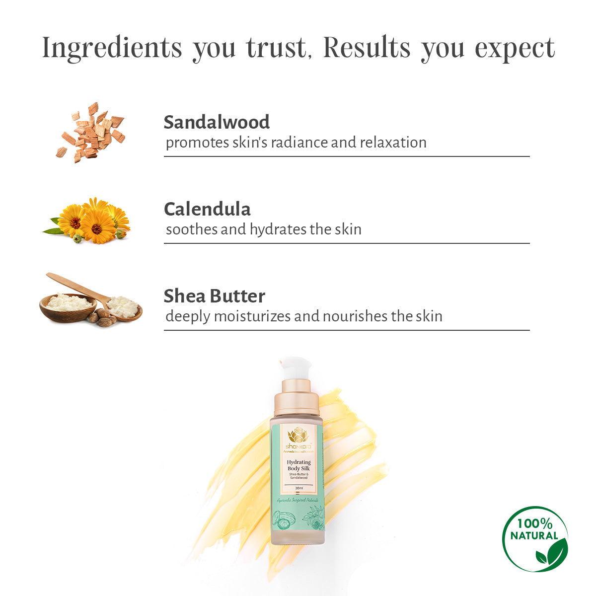 Hydrating Body Silk, by Shankara - 30 ml