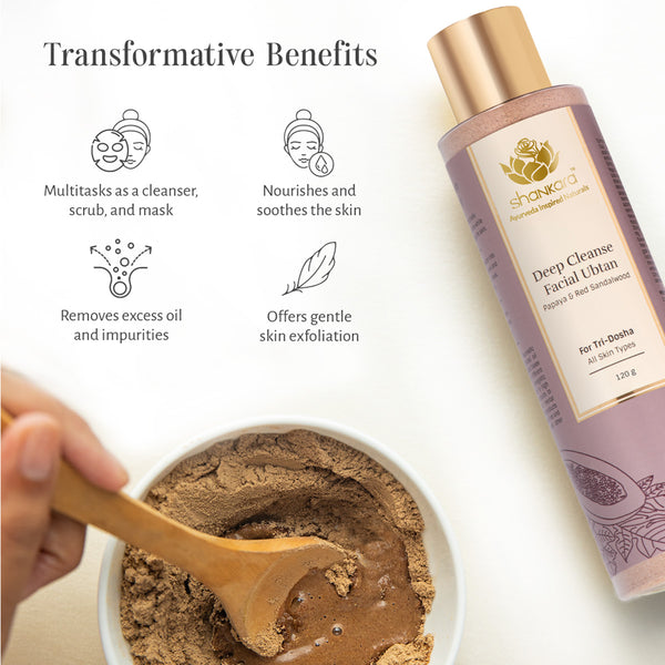 Deep Cleanse Facial Ubtan, by Shankara - 120 g