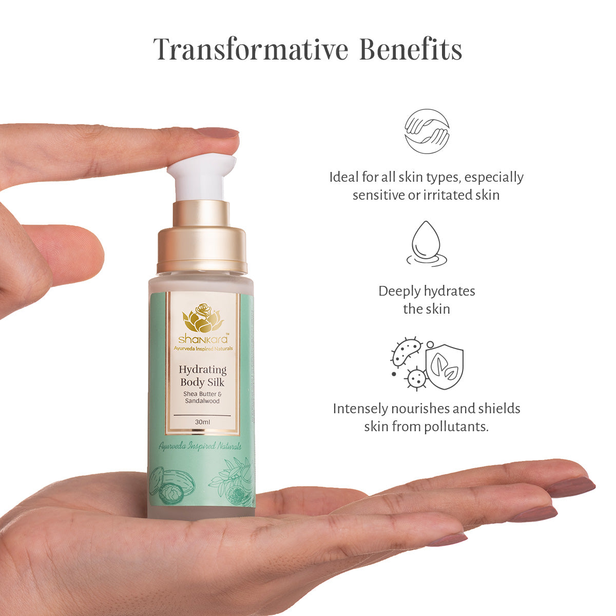 Hydrating Body Silk, by Shankara - 30 ml