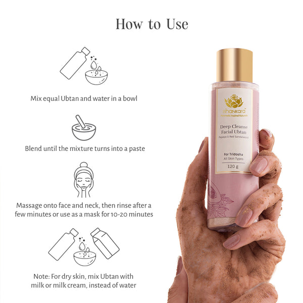 Deep Cleanse Facial Ubtan, by Shankara - 120 g