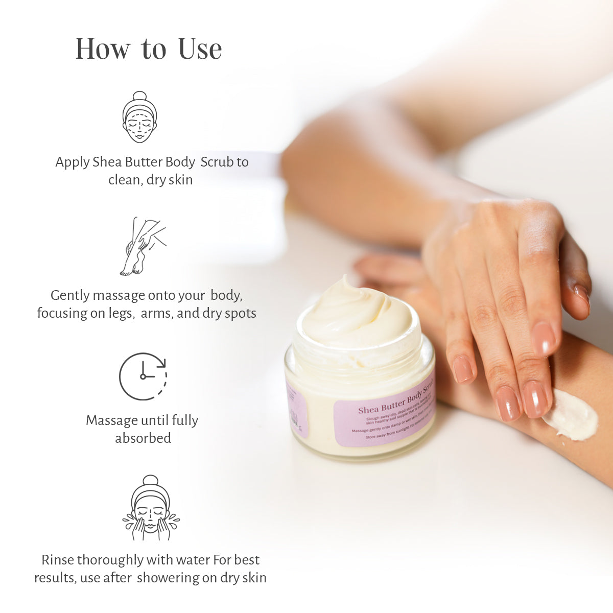 Shankara Shea Butter Body Scrub 70g Ayurvedic Face Scrub SST Sri