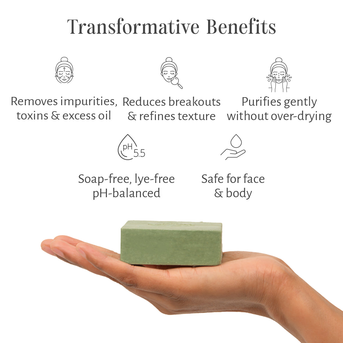 Purifying Body Bar – Green Clay & Activated Charcoal