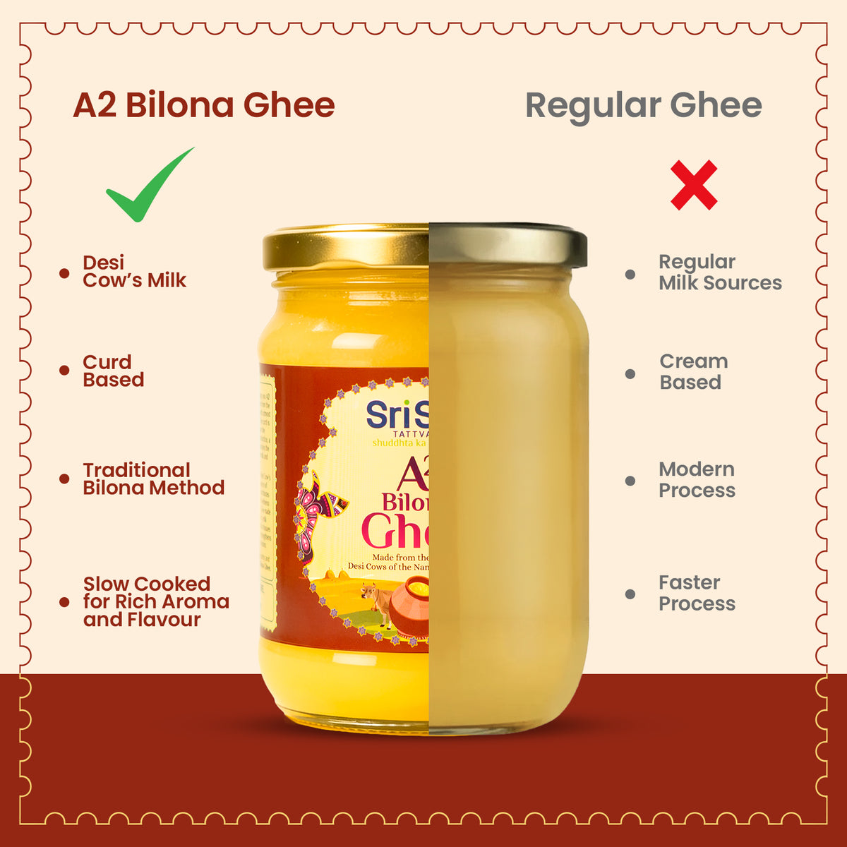 A2 Bilona Ghee, 500 ml