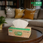 Eco Kranti - Facial Tissue Paper Box | 100 Pulls x 3 Packs | 100% Natural Bagasse | Biodegradable, Compostable