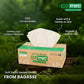 Eco Kranti - Facial Tissue Paper Box | 100 Pulls x 3 Packs | 100% Natural Bagasse | Biodegradable, Compostable