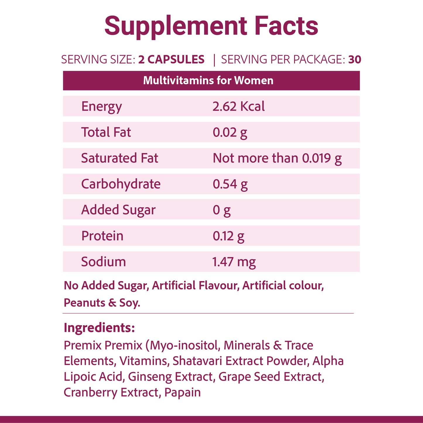 SupaSupp She's Active - Multivitamin For Women | Daily Nourishment For Women On The Go | Health Supplement | 60 Veg Cap, 500 mg