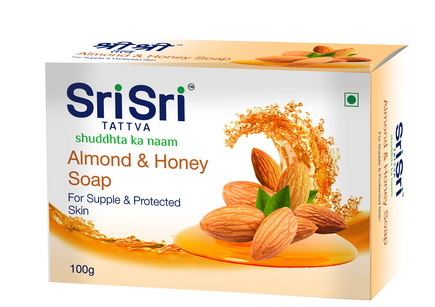 Almond Honey Soap - For Supple & Protected Skin, 100 g