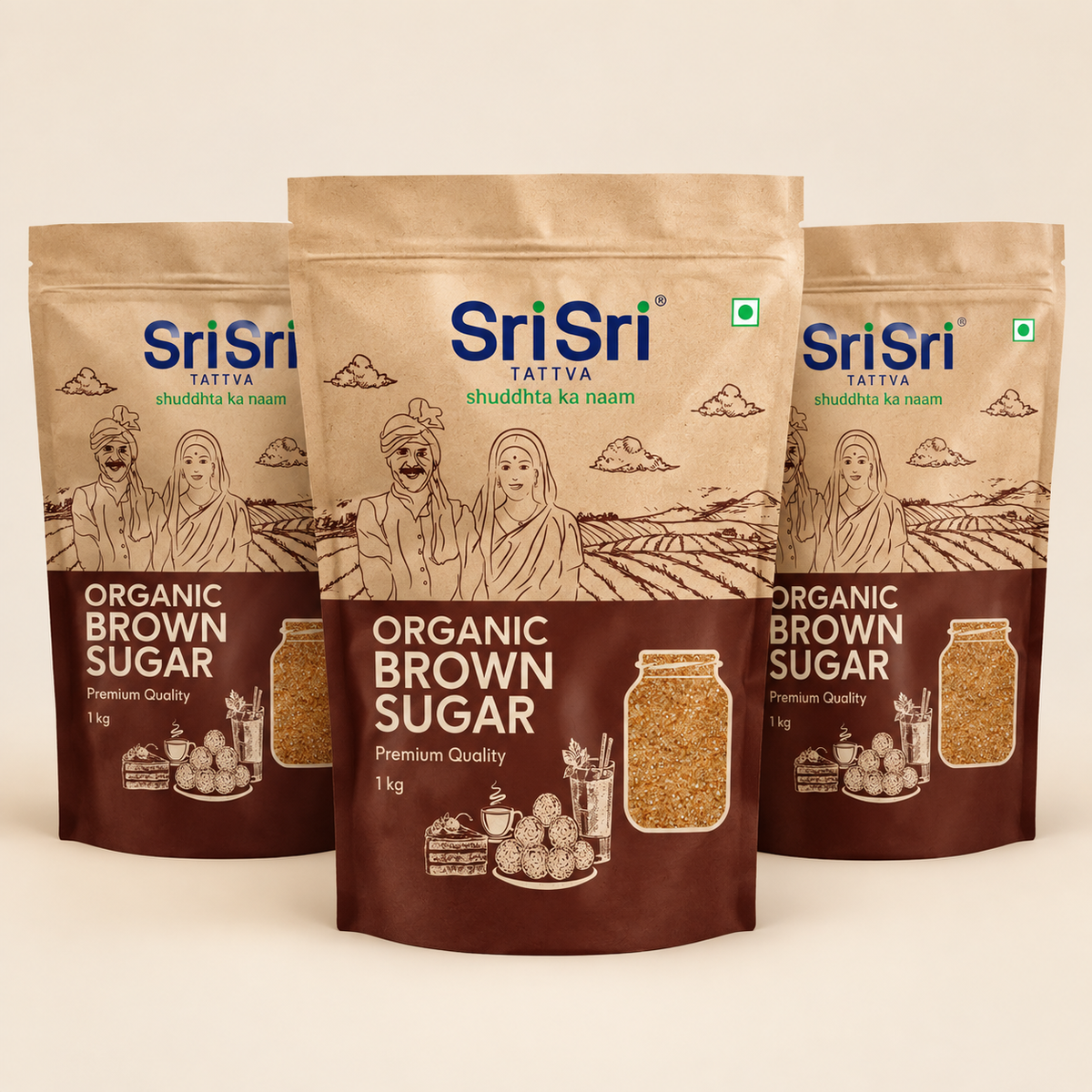 Organic Brown Sugar, 1 kg