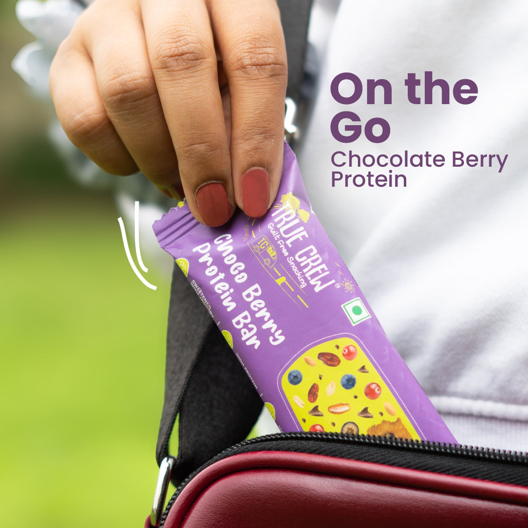 TRUE CREW - Choco Berry Protein Bar, 25 g