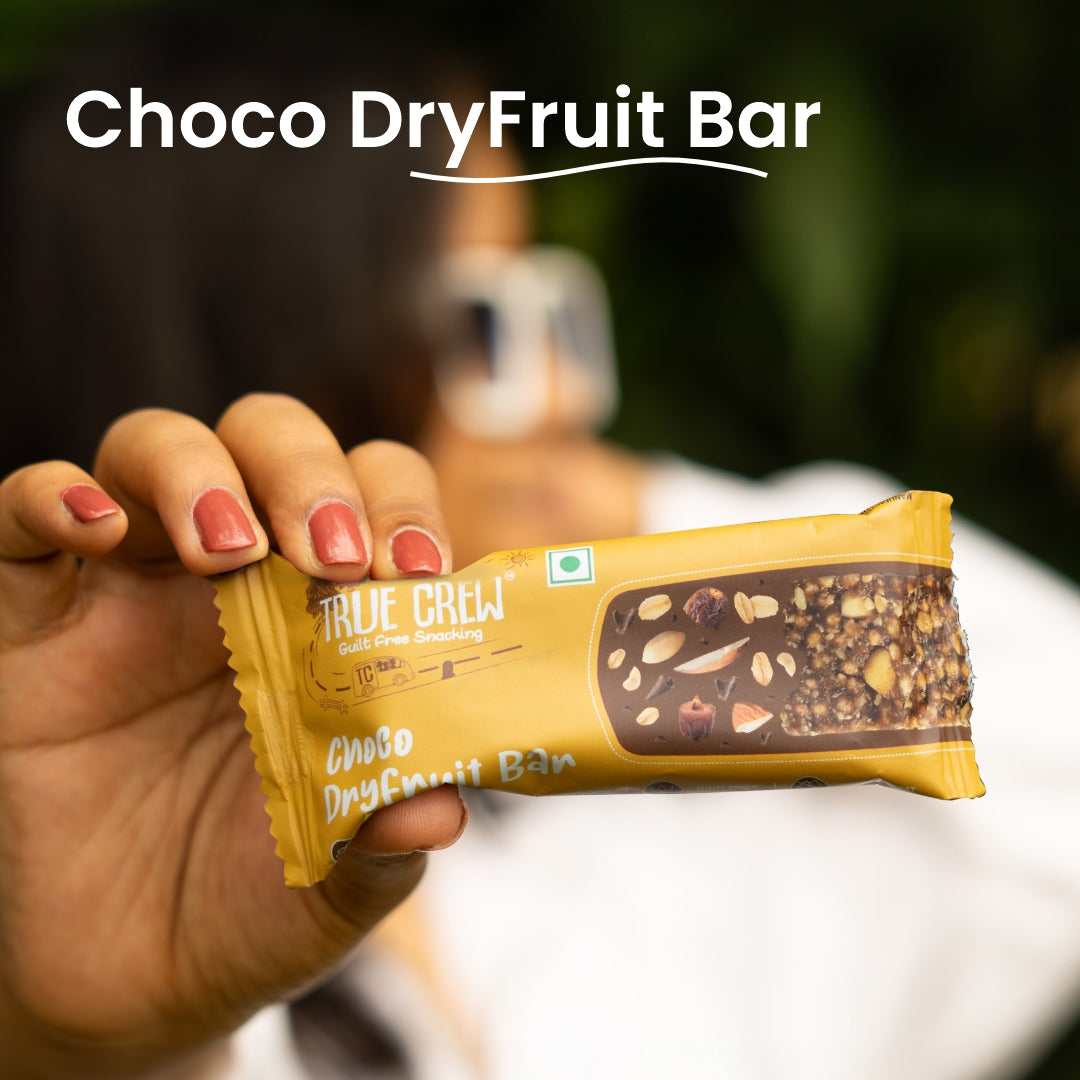 TRUE CREW - Choco Dryfruit Bar, 25 g