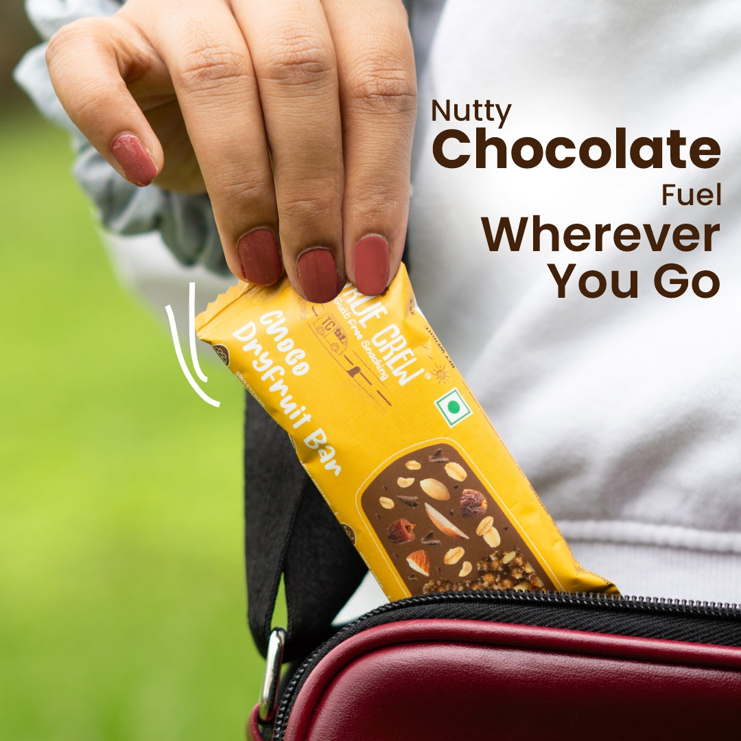 TRUE CREW - Choco Dryfruit Bar, 25 g