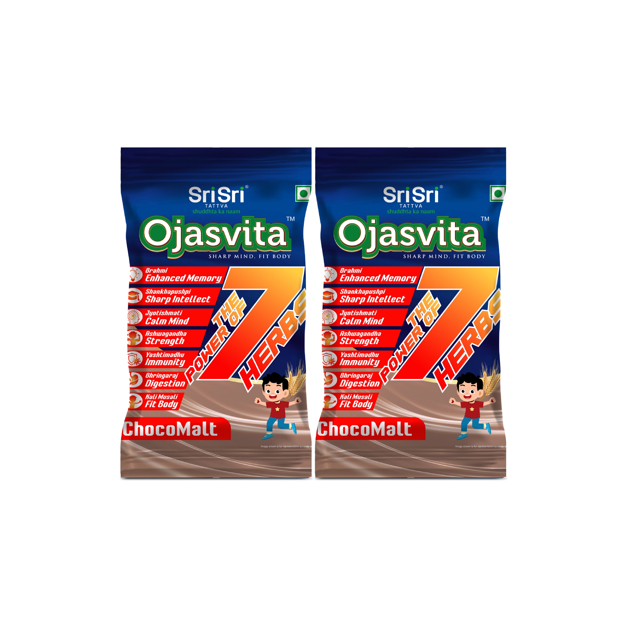 ChocoMalt Ojasvita - Sharp Mind & Fit Body, 75 g x 2