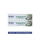 Sudanta Gel Toothpaste - With Charcoal & Salt. SLS Free. Non - Fluoride - 100% Vegetarian, 100 g - Pack of 2