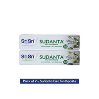 Sudanta Gel Toothpaste - With Charcoal & Salt. SLS Free. Non - Fluoride - 100% Vegetarian, 100 g - Pack of 2