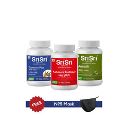 Immunity Shield ( Kabasura Kudineer , Amruth , Turmeric Plus ) - Free N95 Mask - Immunity Builder 