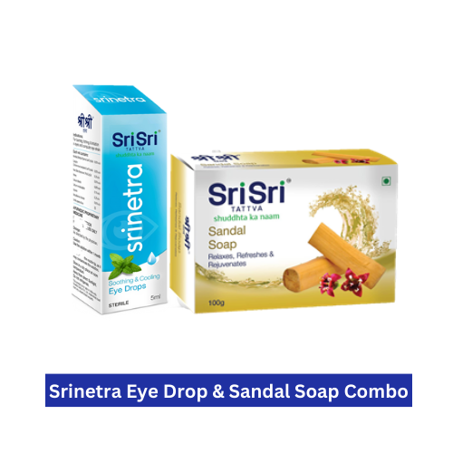 Srinetra Eye Drop 5ml & Sandal Soap 100g Combo