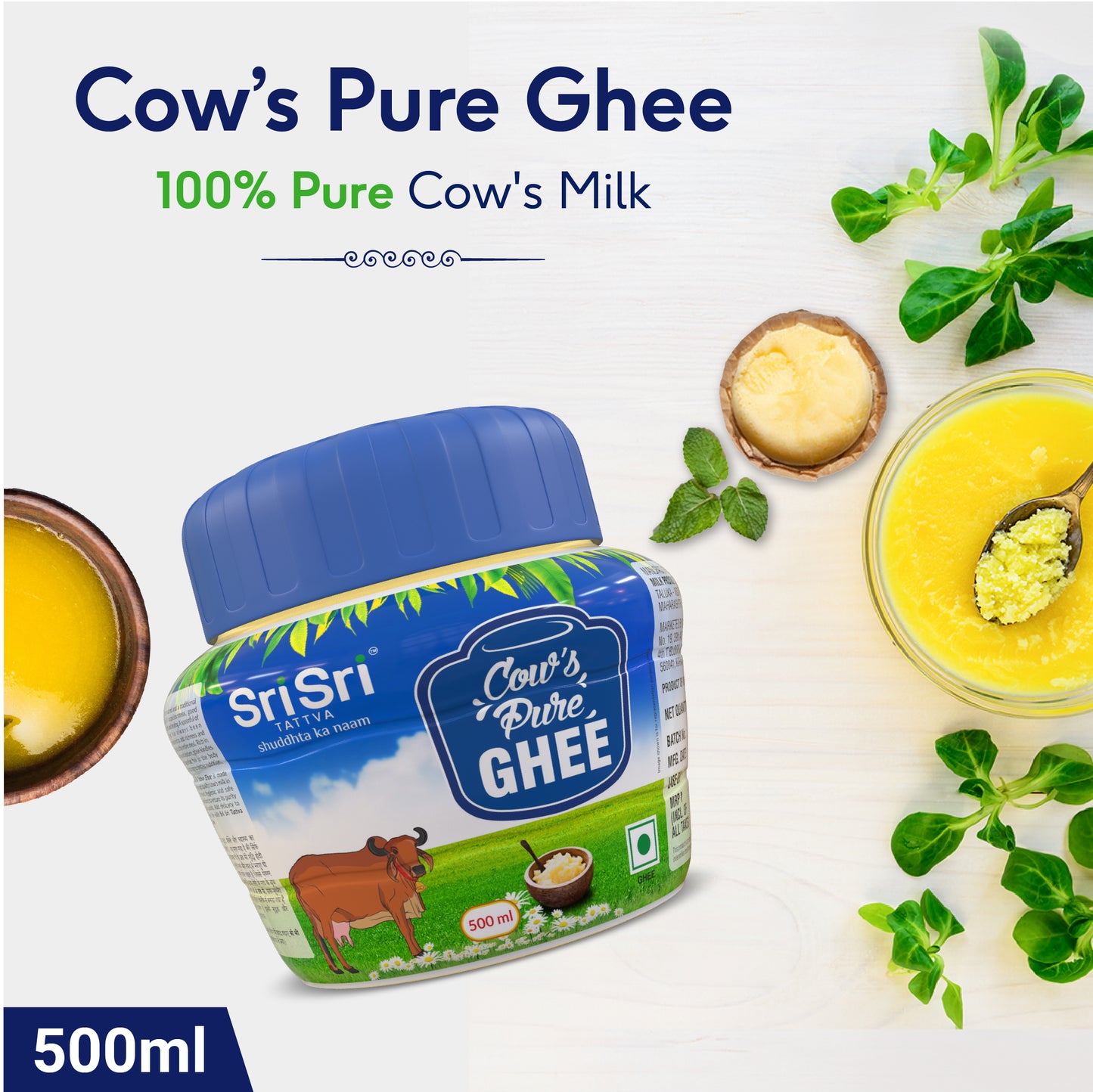 Cow's Pure Ghee, 500 ml Jar