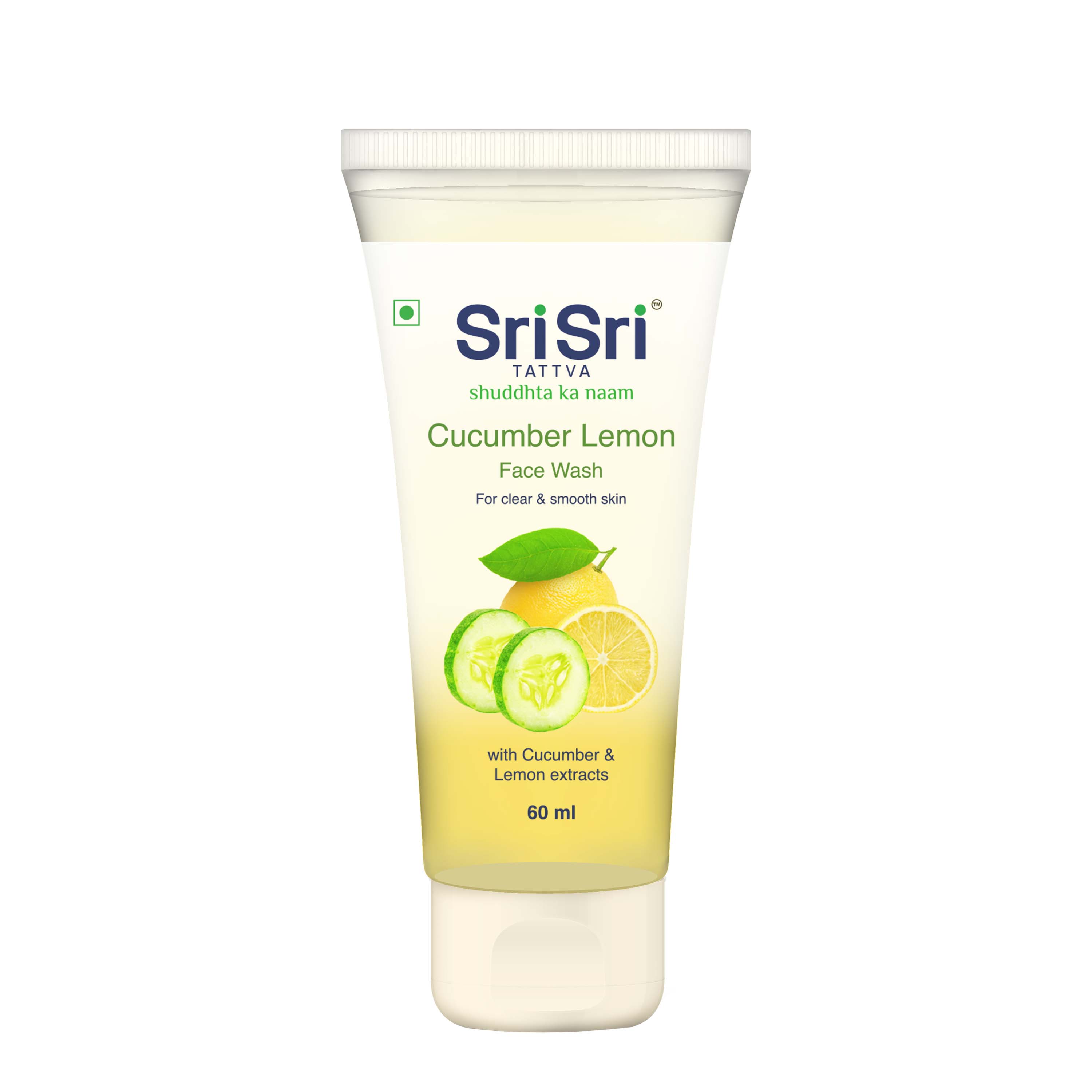 Cucumber & Lemon Face Wash - For Clear & Smooth Skin, 60 ml