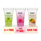 Hydrating Combo: Cucumber & Rose Facewash with Walnut Orange Face Scrub Free* (60ml each)