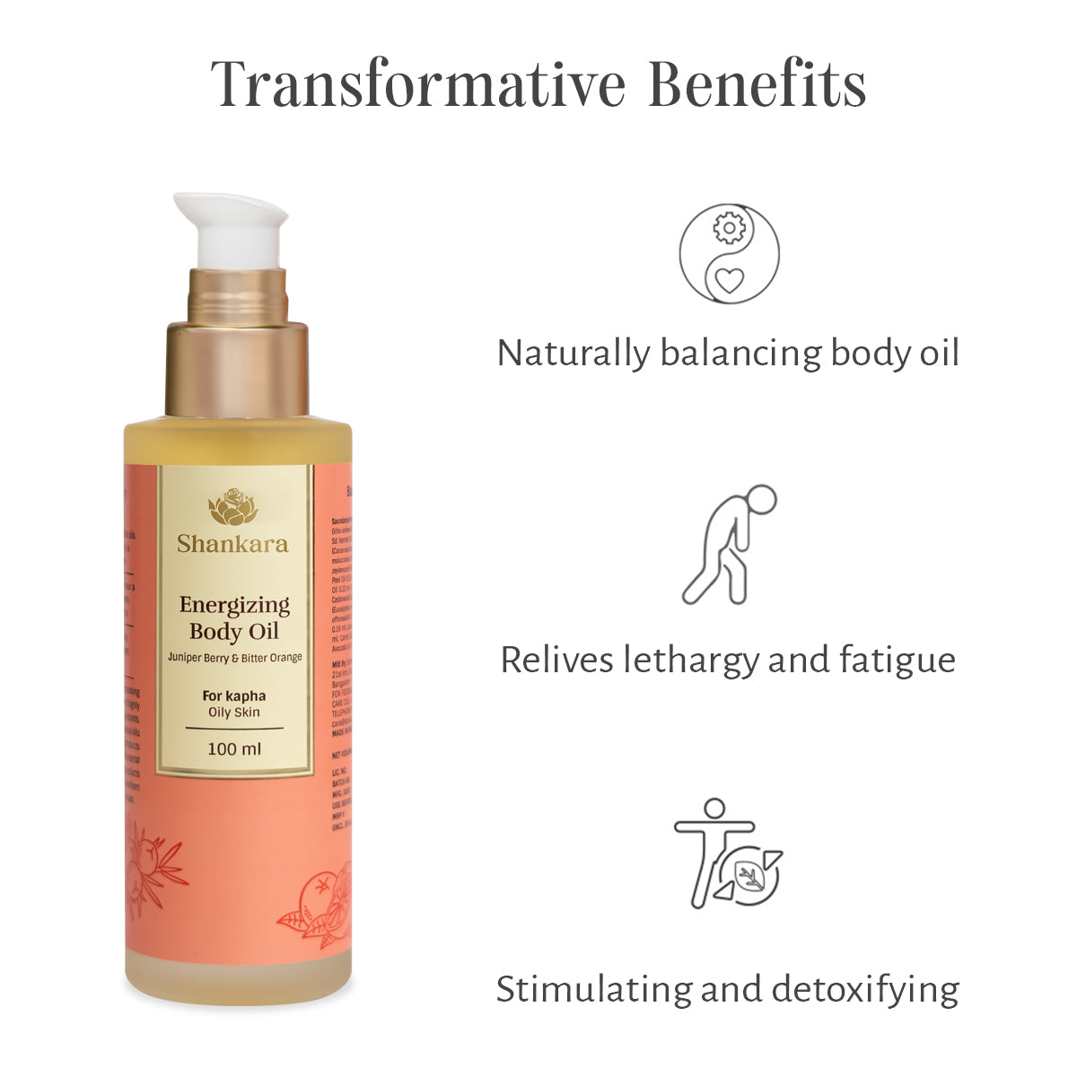 Energizing Body Oil, by Shankara -  100 ml