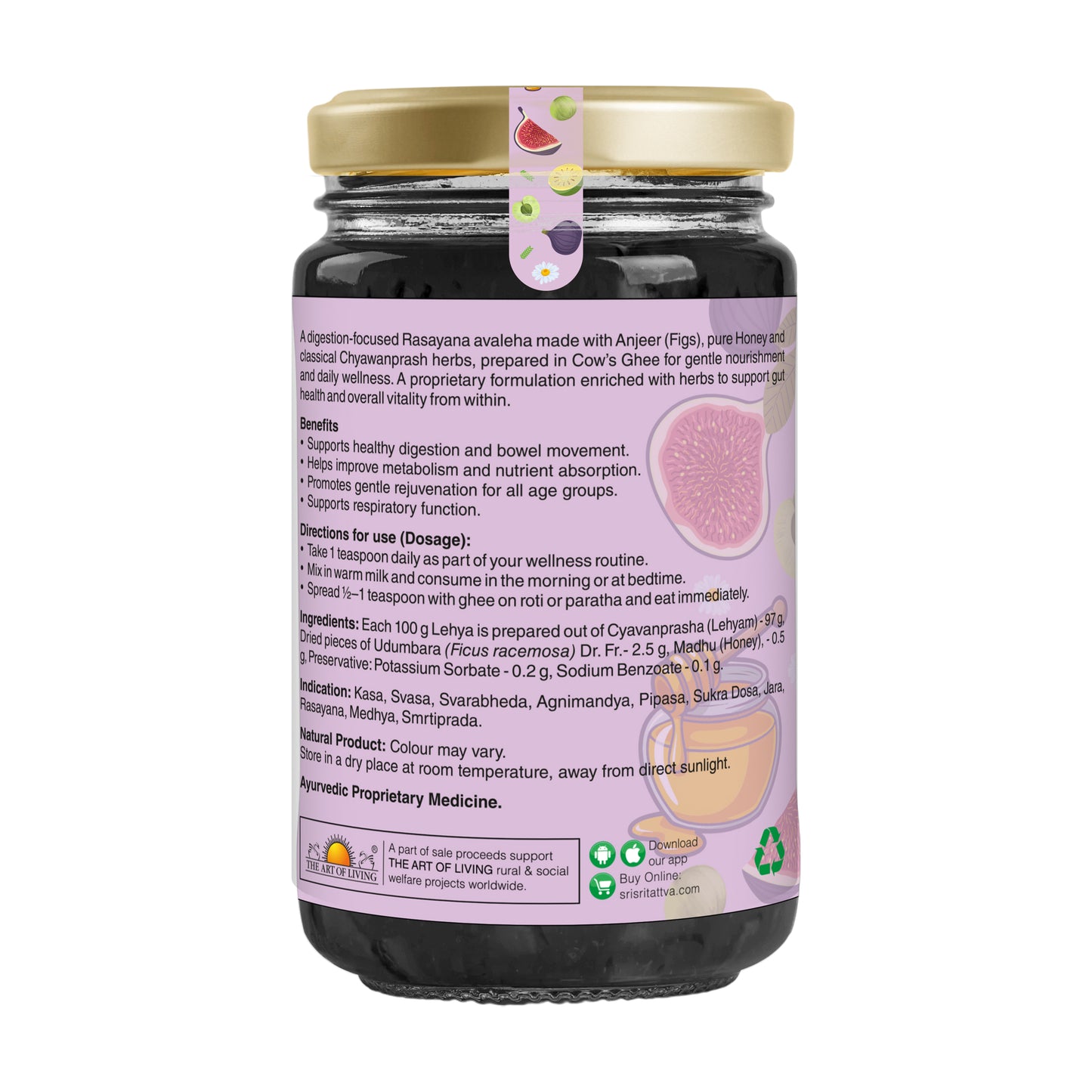Fig Honeyprash – Ayurvedic Jam for Immunity | Ayurvedic Immunity Booster | 40+ Ayurvedic Herbs | 1 kg