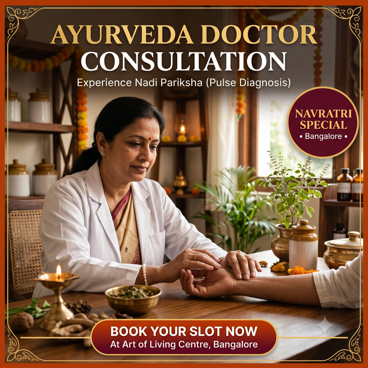 Ayurveda Doctor Consultation - Bangalore Ashram (Navratri 2026)