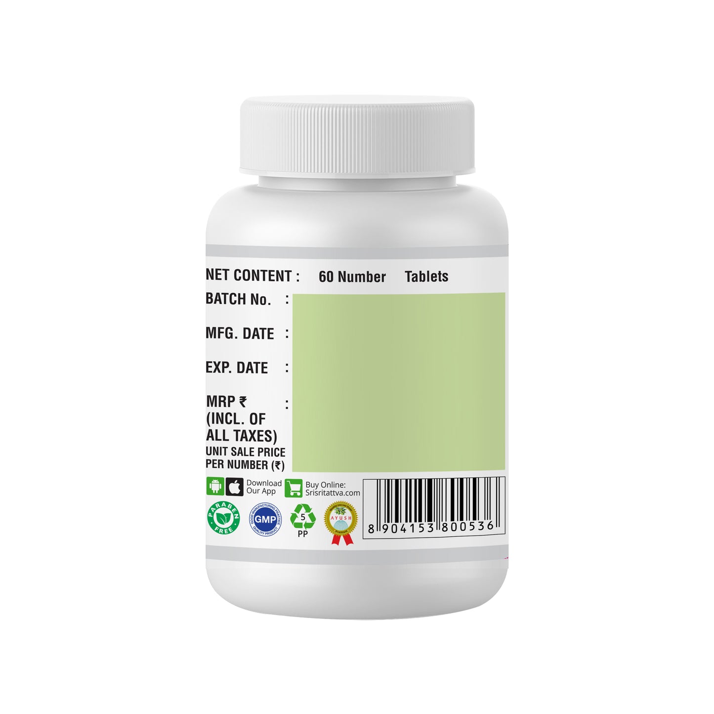 Haritaki - Digestive aid, 60 Tabs | 500 mg