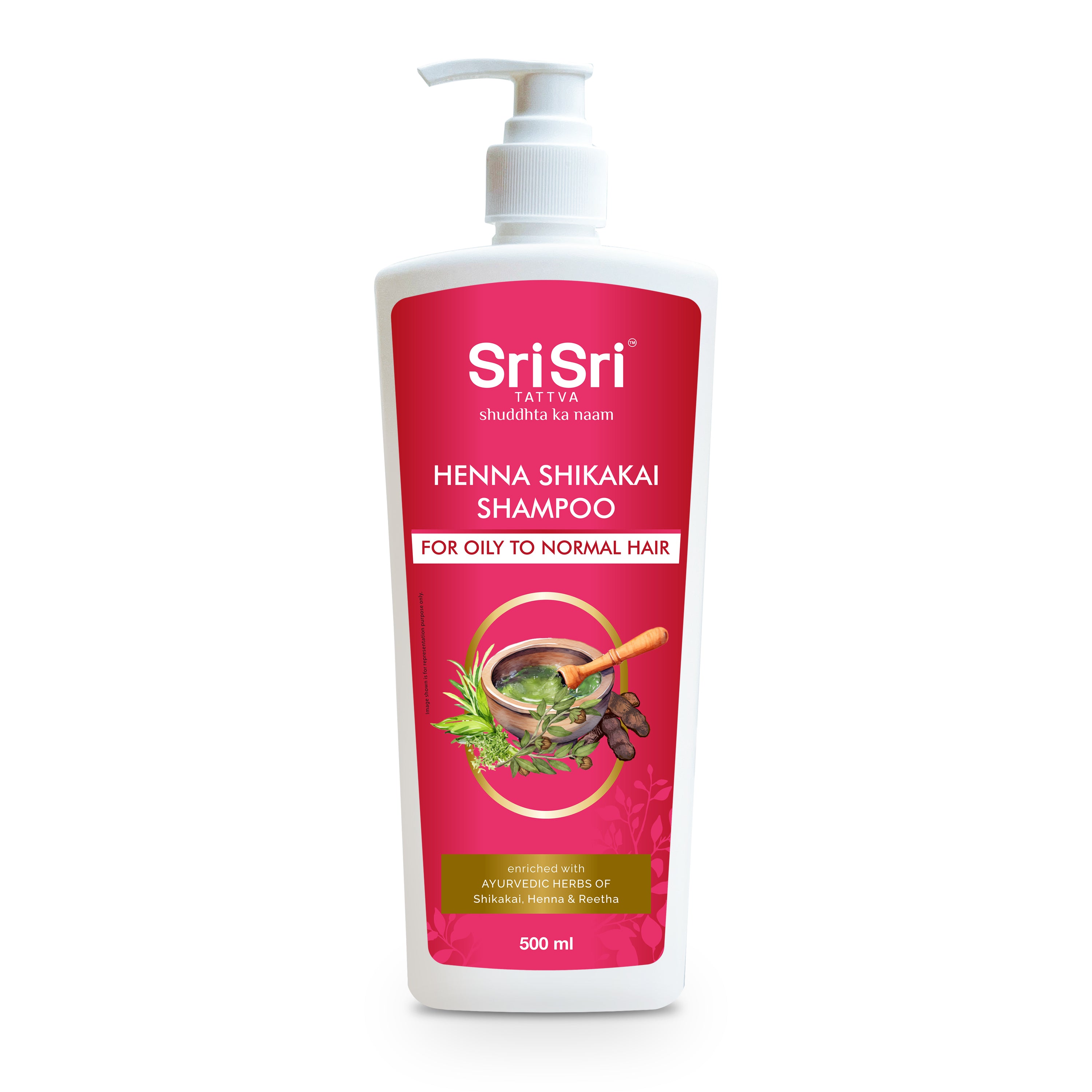 Henna Shikakai Shampoo - For Silky Smooth & Conditioned Hair (Buy 1 Get 1 Free), 500 ml