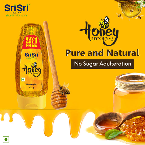 Honey - 100% Natural & Pure, No sugar adulteration, 400 g (Buy 1 Get 1 Free)