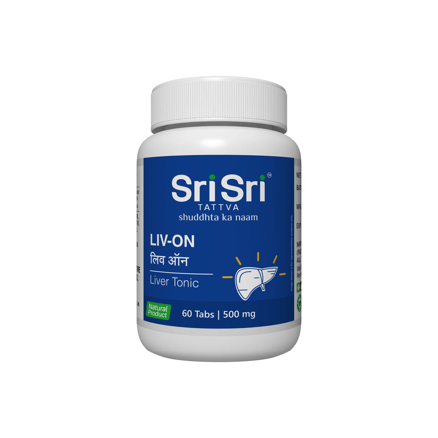 Liv-On - Liver Tonic | Rejuvenates the Liver | Improves Appetite | Ayurvedic Natural Product | 60 Tabs, 500 mg