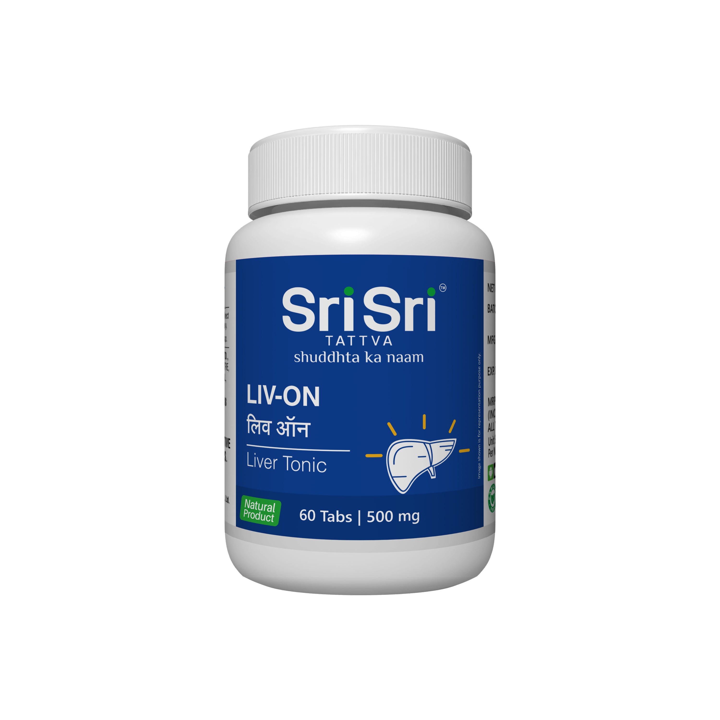 Liv-On - Liver Tonic | Rejuvenates the Liver | Improves Appetite | Ayurvedic Natural Product | 60 Tabs, 500 mg