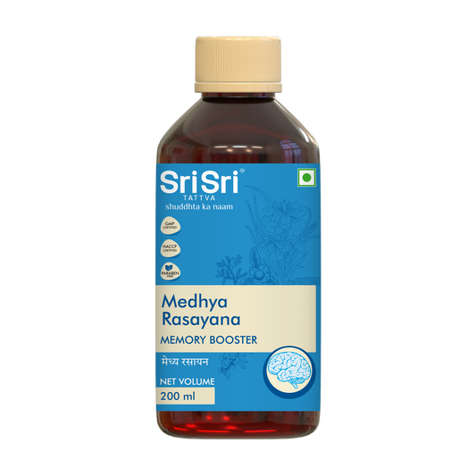 Medhya Rasayana Syrup - For Better Mental Health & Strength | Helps With Vertigo & Insomnia | 200 ml
