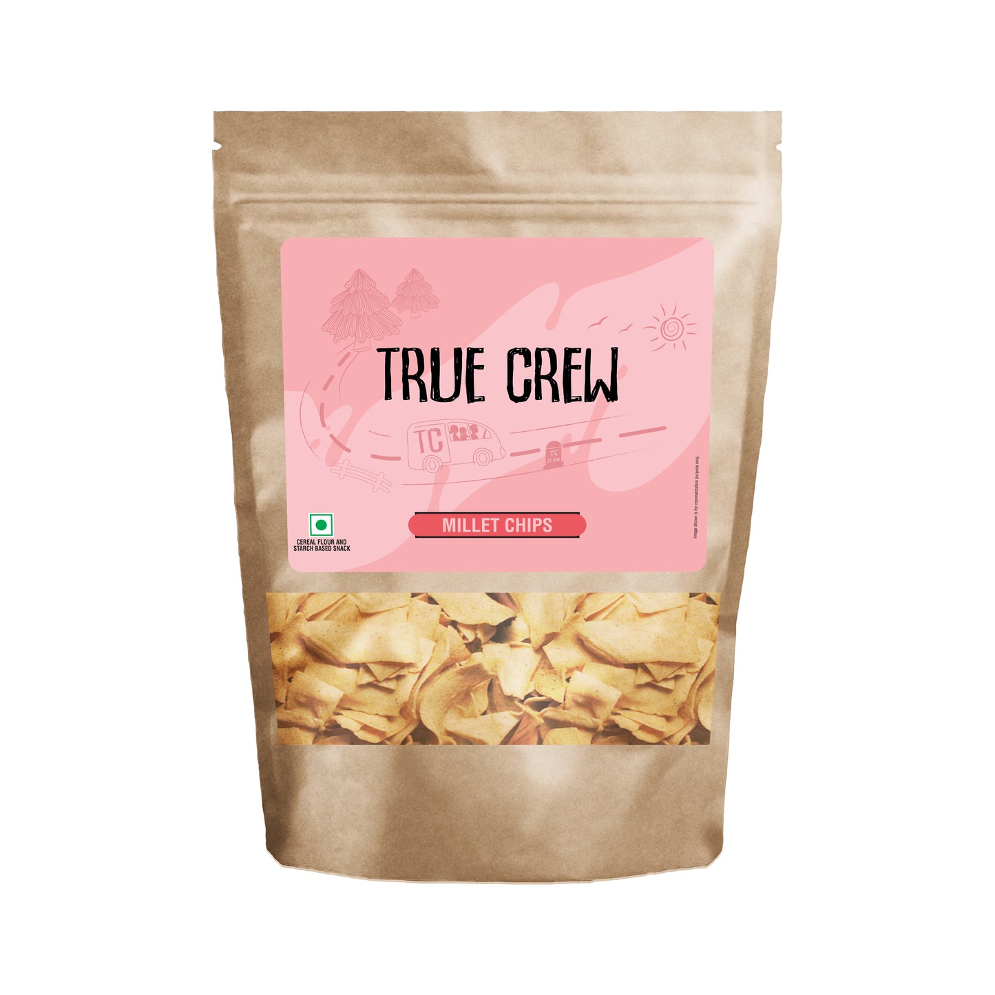 TRUE CREW - Millet Chips, 125 g