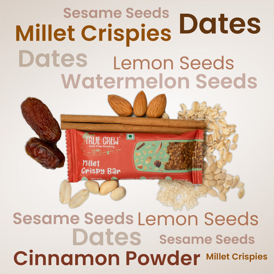 TRUE CREW - Millet Crispy Bar, 25 g