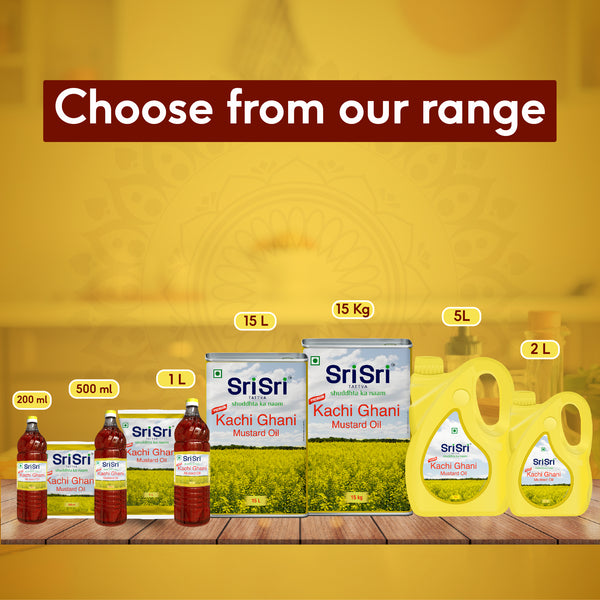 Premium Kachi Ghani Mustard Oil, 15 L