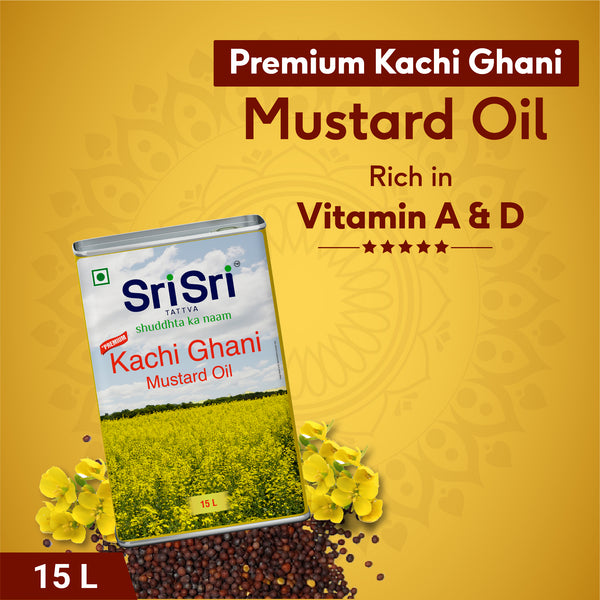 Premium Kachi Ghani Mustard Oil, 15 L