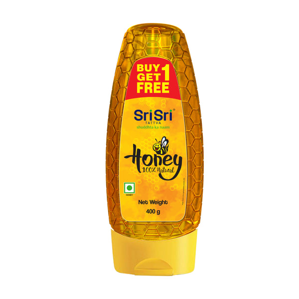 Honey - 100% Natural & Pure, No sugar adulteration, 400 g (Buy 1 Get 1 Free)