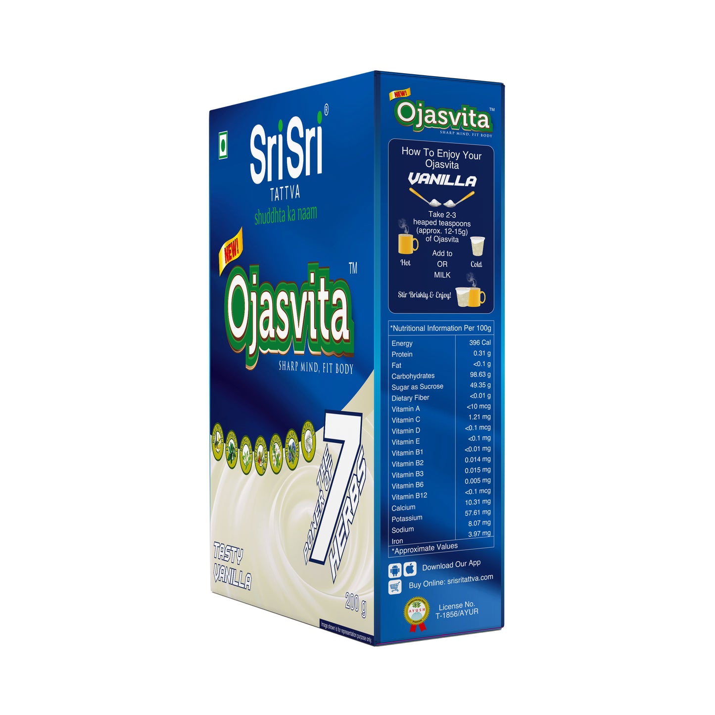 Vanilla Ojasvita - Sharp Mind & Fit Body, 200 g