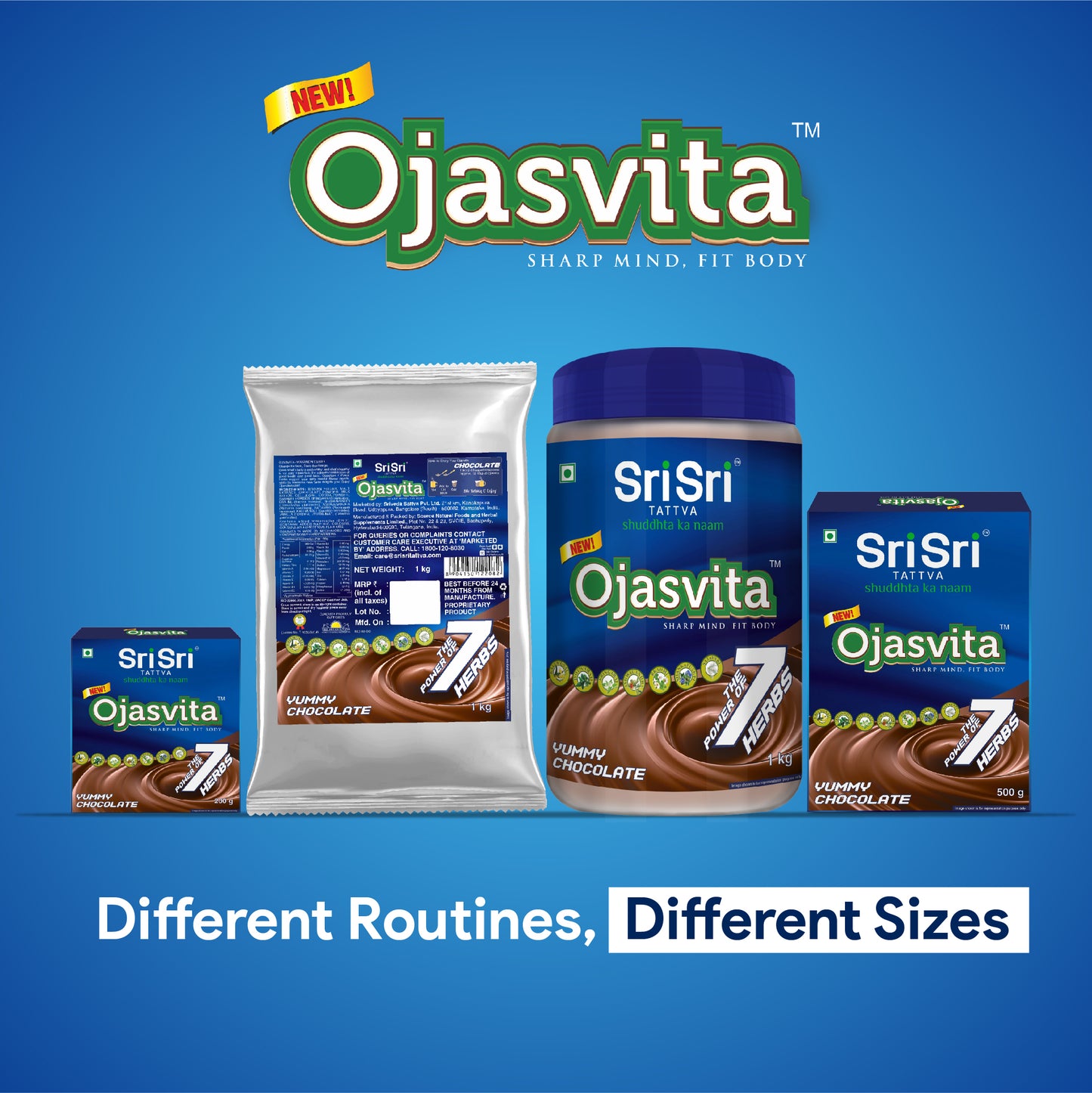 Chocolate Ojasvita - Sharp Mind & Fit Body, 500 g