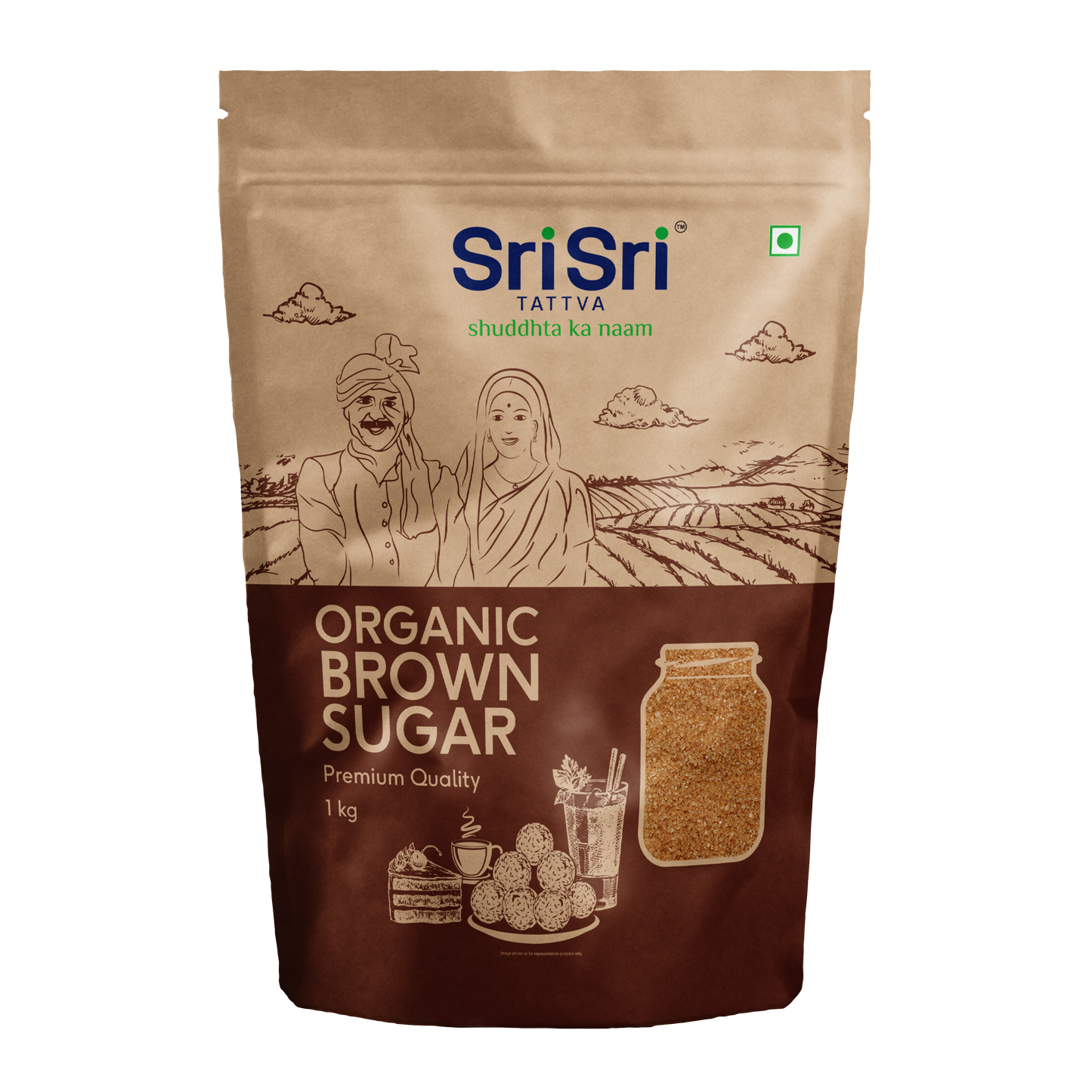 Organic Brown Sugar, 1 kg